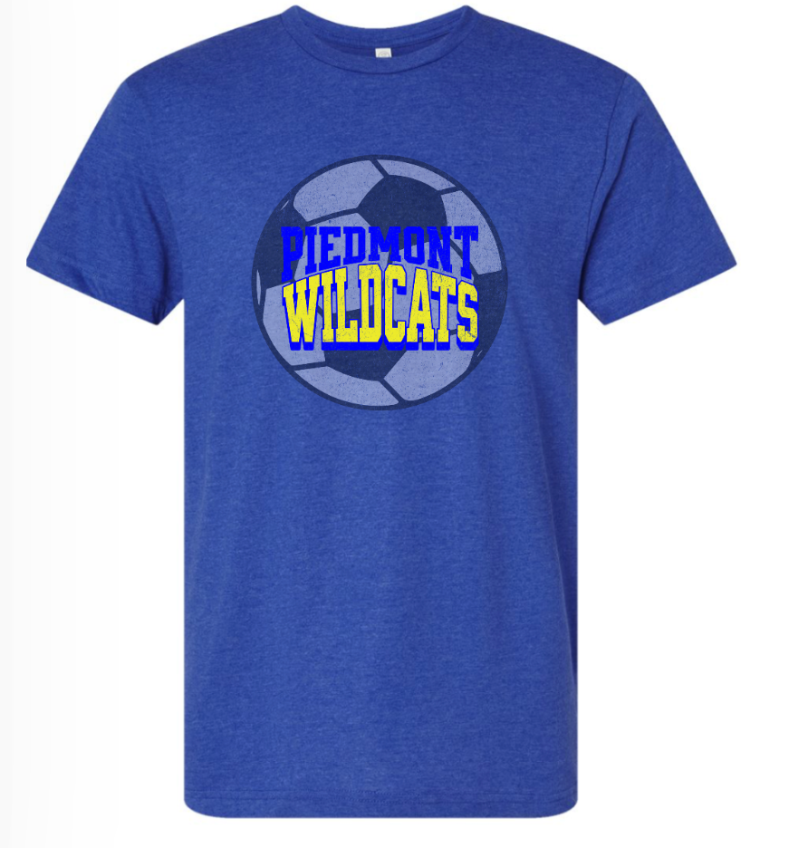 Wildcats faded soccer-blue
