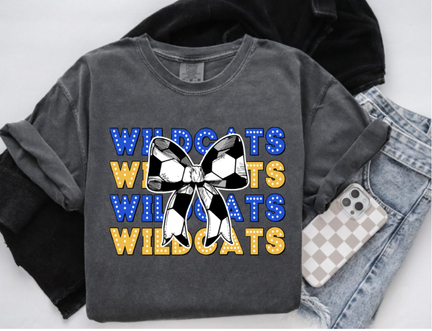 Wildcats- Soccer bow