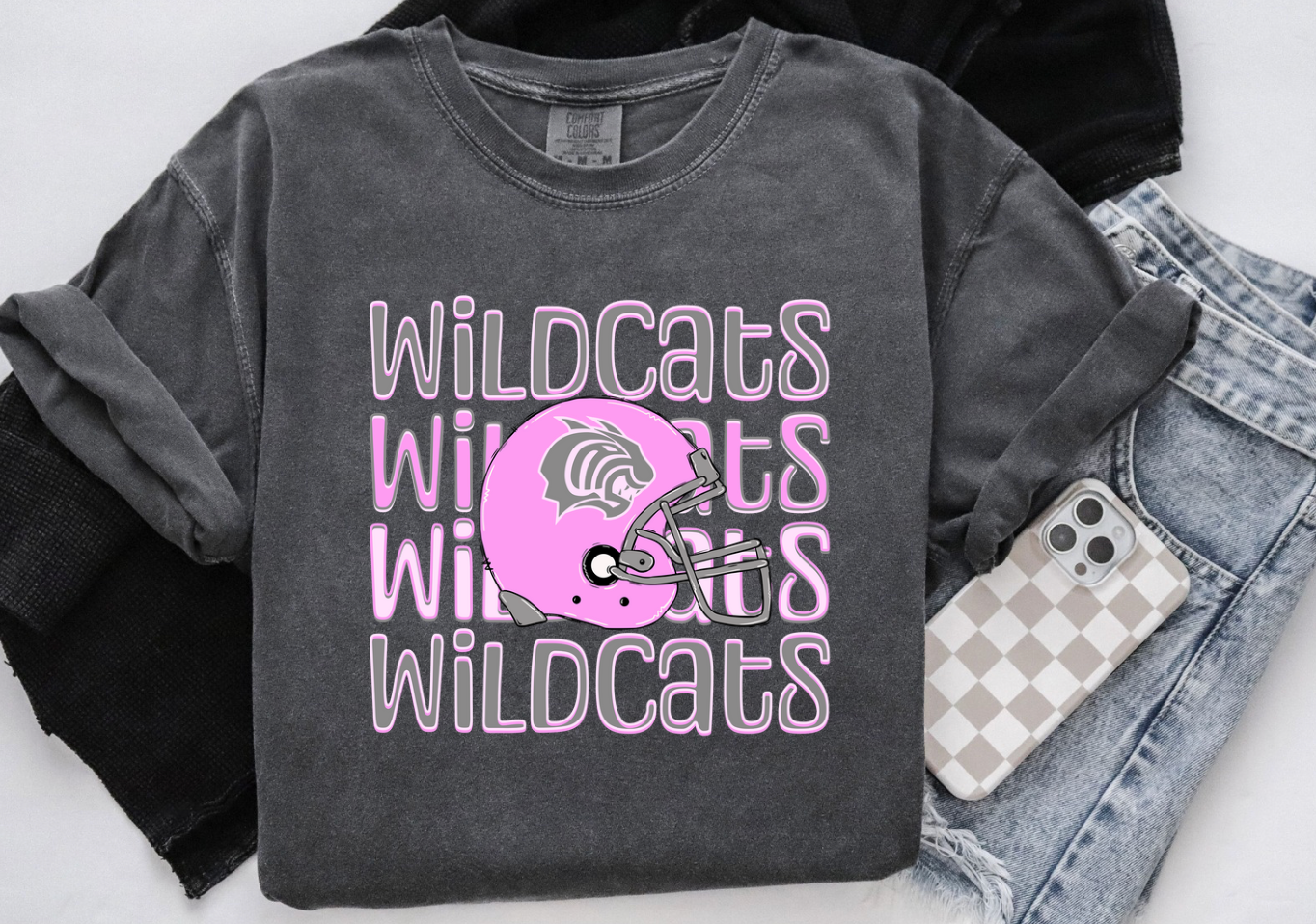 Wildcats Pink Stacked