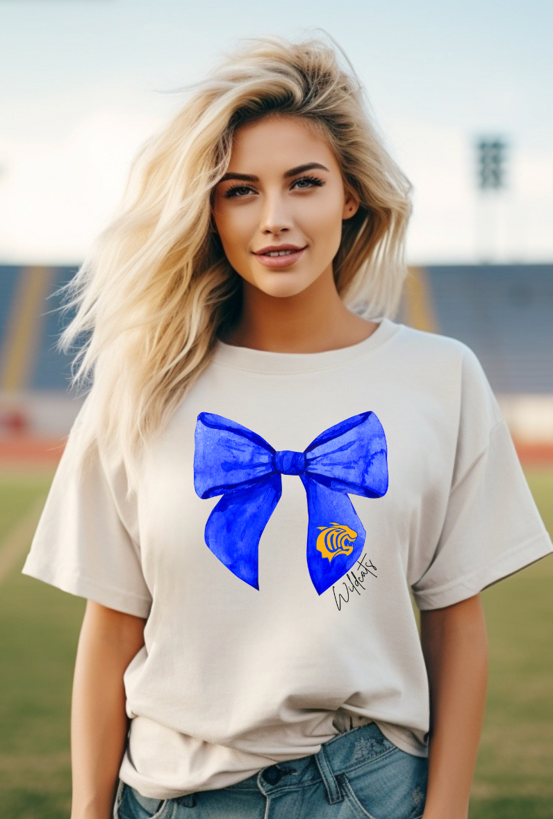 Wildcats mascot bow