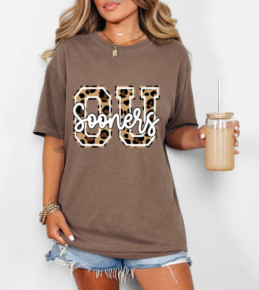 OU leopard outline