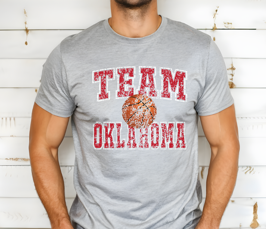 Team Oklahoma Distressed-Grey