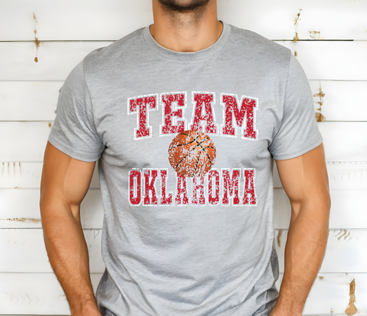 Team Oklahoma Distressed-Grey